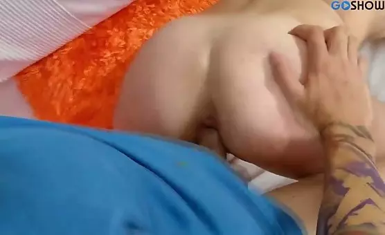 Brunette Cant Fully Take Big Cock, Demanding Rough Doggystyle and Anal